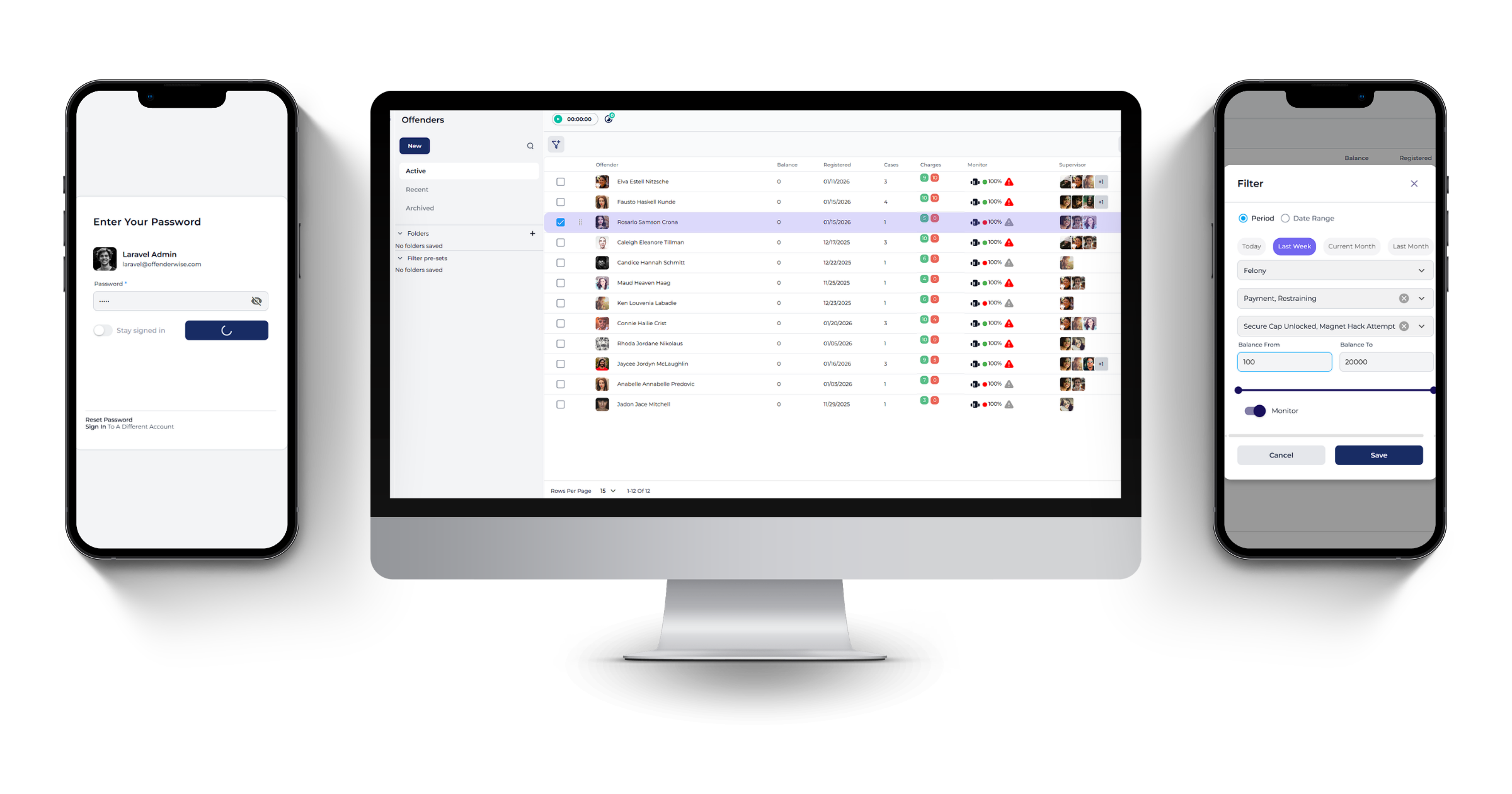 OffenderWise on desktop and mobile screens