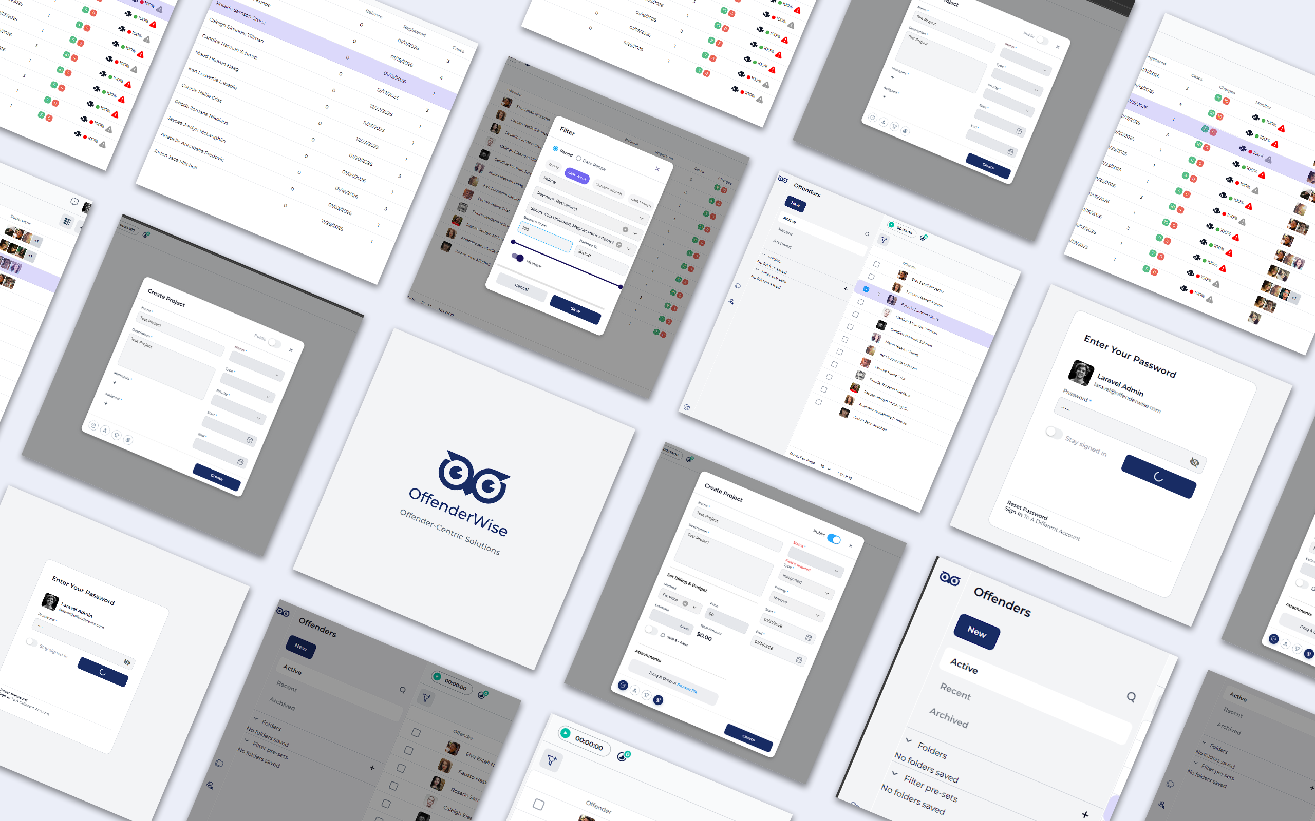 OffenderWise product screens